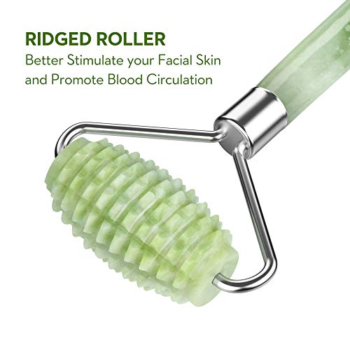 LDREAMAM Jade Roller & Gua Sha Facial Set - Anti-Aging Skin Care Tool Kit