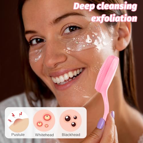 Silicone Face Brush 2-Pack - Soft Exfoliating Scrubbers for All Skin Types