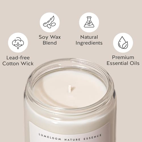 LUMELOOM Lavender Scented Soy Wax Candle - 30th Birthday Gift