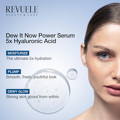 Revuele Dew It Now Power Facial Serum 1 Fl Oz - Hydrating Vegan Skincare