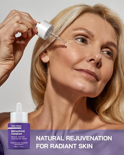 Cleo Cora Bakuchiol Retinol Serum 1 Fl Oz - Anti-Aging Face & Eye Care