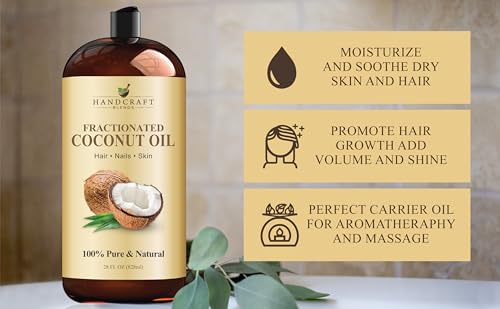 Fractionated Coconut Oil - 28 Fl Oz - 100% Pure Carrier Oil for Hair & Skin