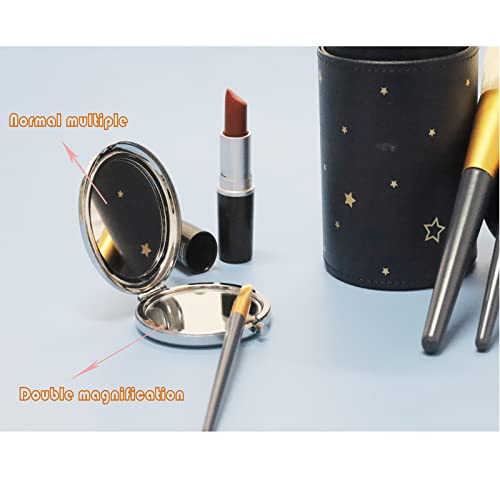 LQRI Princess Compact Mirror - Portable Handheld Makeup Mirror