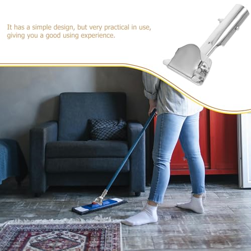 Stainless Steel Mop Handle Clip - Universal Replacement for Dust Mops