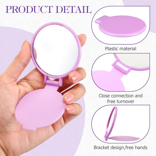 Norme 48-Pc Purple Makeup Mirror & Scrunchies Gift Set