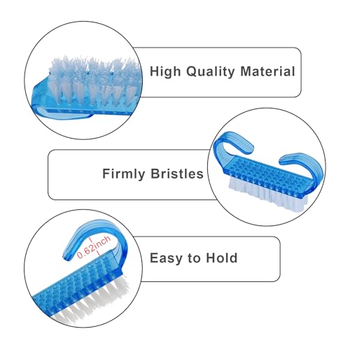 24-Pack Ergonomic Handle Grip Nail Brushes for Easy Cleaning