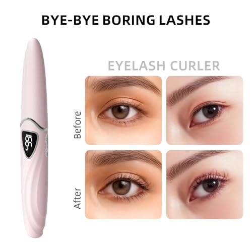 EYECURL S600 Heated Eyelash Curler - Primrose Pink/Silver, 24H Long-lasting Curl