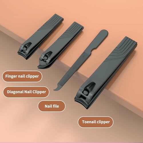 18-in-1 Nail Grooming Kit with Leather Travel Case – Manicure Pedicure Set
