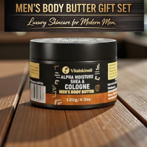 Men's Shea Butter Body Cream - Cologne Scented Moisturizer