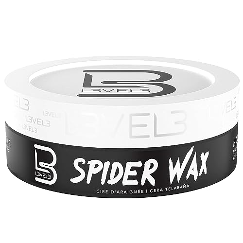 L3 Spider Hair Wax for Men - Strong Hold Fiber Texture 5 oz Pack of 2
