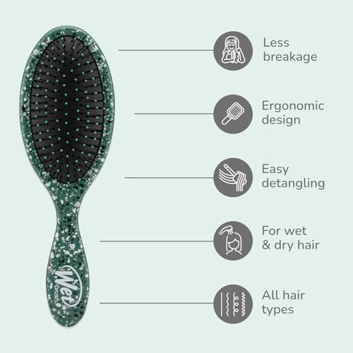 Wet Brush Original Detangler Hair Brush - Supercharged Emerald