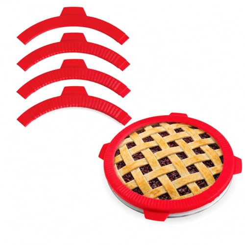 Mrs. Anderson's Baking Adjustable Pie Crust Shield - Silicone for 9-10 Inch Pies