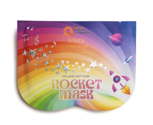 BAWDY Rocket Collagen Butt Mask - Firming, Hydrating & Brightening Sheet Mask
