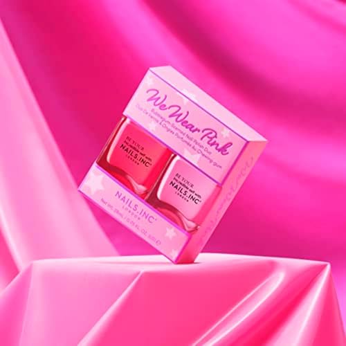 Nails Inc We Wear Pink Nail Polish Duo - Long Lasting & Glossy