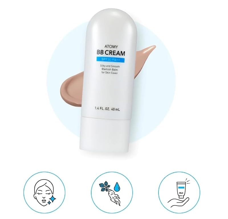 Korean BB Cream SPF30 PA++ 40ml - Hydrating & Sun Protection Makeup & Skincare