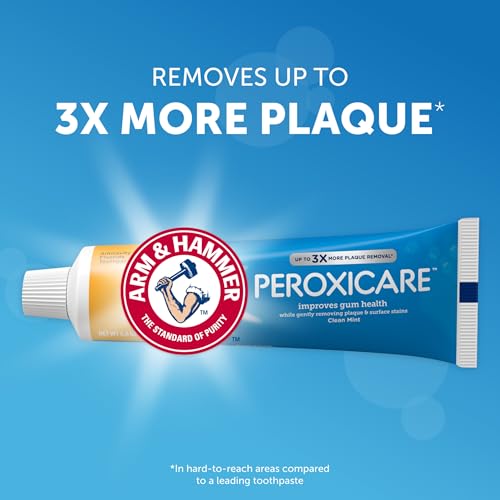 Arm & Hammer Peroxicare Toothpaste 6 oz Pack of 4 - Clean Mint Fluoride Oral Care