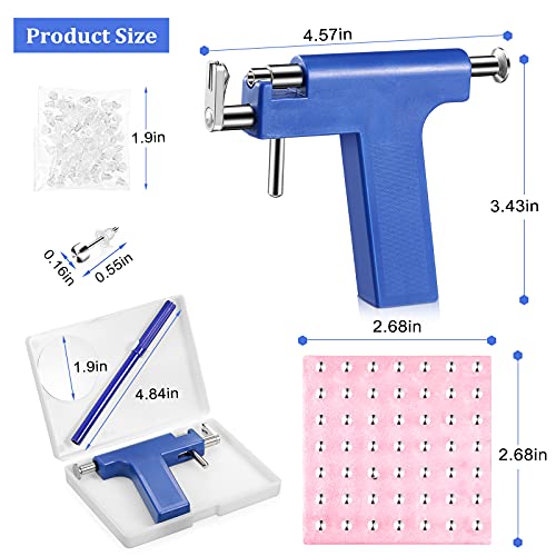Honoson 158-Piece Ear and Body Piercing Gun Kit with Studs and Earrings