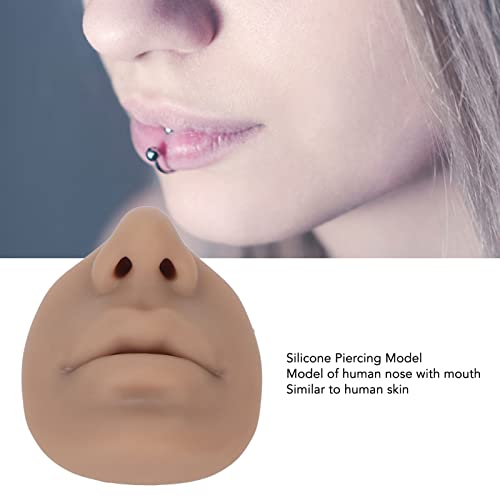 ZJchao Silicone Piercing Practice Model for Nose & Face - Reusable Training Display
