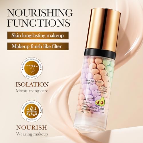 4-in-1 Avocado Makeup Primer – Color Correcting & Hydrating