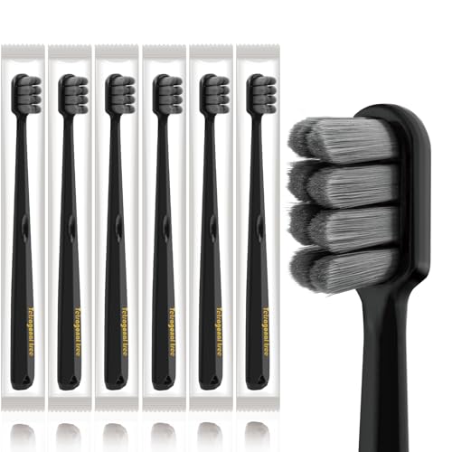 Tetragonal Tree Extra Soft Toothbrushes - 6 Pack for Sensitive Teeth