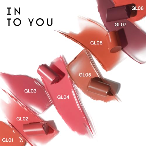 INTO YOU GL02 Glow Balm-in Lipstick - Sheer Hydrating Lip Stain with Mirror Finish