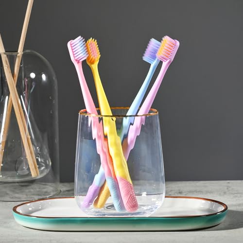 VIWIK 10-Pack Extra Soft Toothbrushes for Sensitive Teeth