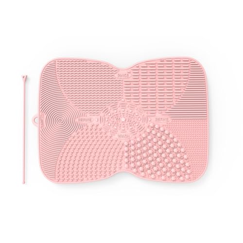 Silicone Makeup Brush Cleaner Pad with Suction Cup - 8 Textures