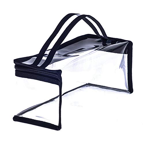 Jula Vance Clear PVC Makeup Bag with Handle - Portable Organizer