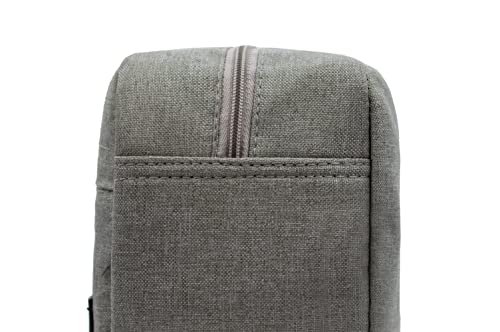 Avalanche Gray Dopp Kit Toiletry Bag - Durable Travel Organizer