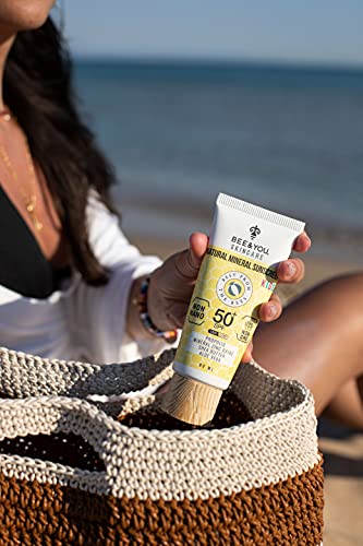 Bee & You Kids 100% Natural SPF 50 Sunscreen, Water Resistant, 2.7 oz