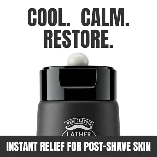 Lather & Wood Aftershave Balm - Bay Rum Scent for Men, 2oz