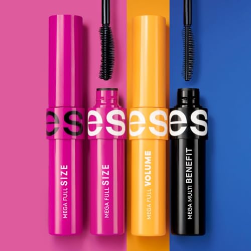 Esika Mega Full Volume Mascara - Black, Long-Lasting & Smudge-Proof