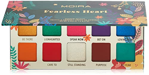 Moira Fearless Heart Palette - 10 Highly Pigmented Shades