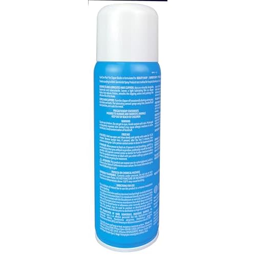 Andis 12551 Cool Care Plus 5-in-1 Clipper Blade Spray - Professional Grooming Tool with Easy Cleaning, Cooling, Disinfecting, Lubricating, and Rust Prevention ? All Hairs Type, 6 Oz ? Blue