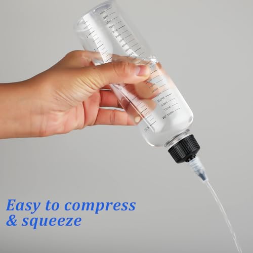 Hair Dye Applicator Bottles 8.5oz - 2 Pack with Graduated Scale
