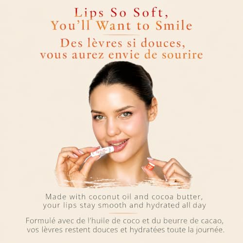 Chap-Lip Original Lip Balm 24 Pack - Hydrating Fruit Flavors with Coconut & Cocoa Butter