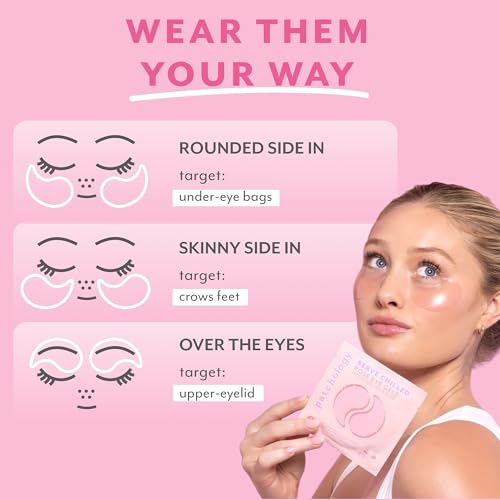 Patchology Serve Chilled Ros? Hydrating Under Eye Patches ? Hyaluronic Acid & Antioxidant-Infused Eye Masks to Reduce Dark Circles, Puffiness & Fine Lines - Ideal Skincare Essentials (5 Pairs)