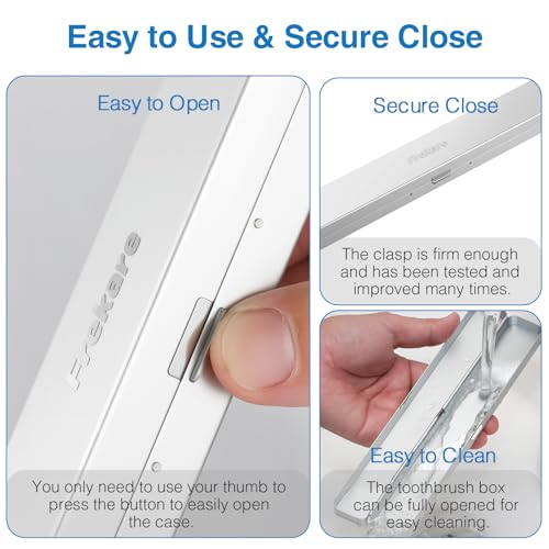 Aluminum Toothbrush Travel Case - Portable Holder for Travel