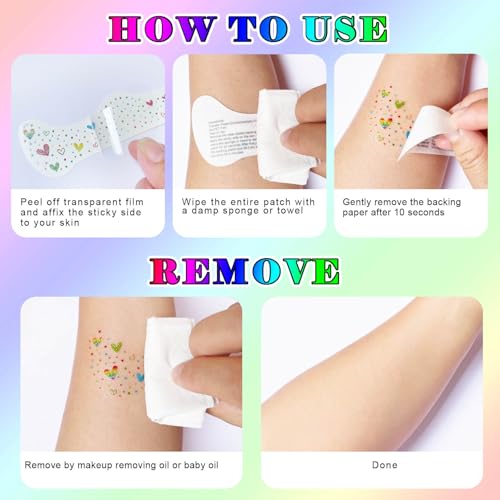 Rainbow Face Glitter Freckles - 8 PCS Temporary Tattoos for Pride