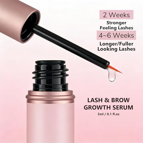 Natural Lash Growth Serum - Peptide Formula for Fuller, Longer Eyelashes