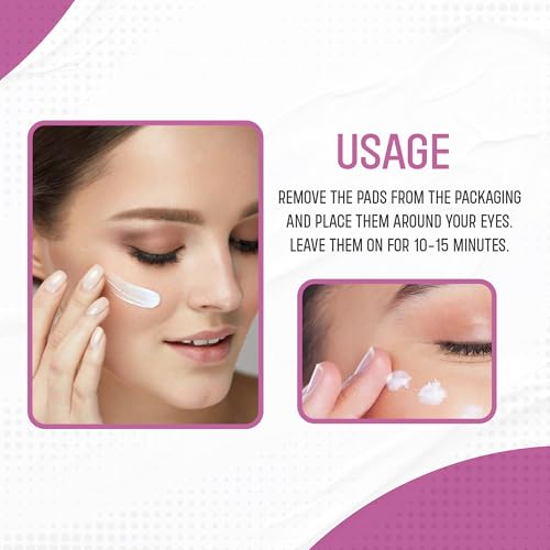 esfolio Collagen Hydrogel Eye Patches 60 Count - Under Eye Puffiness & Tiredness Relief