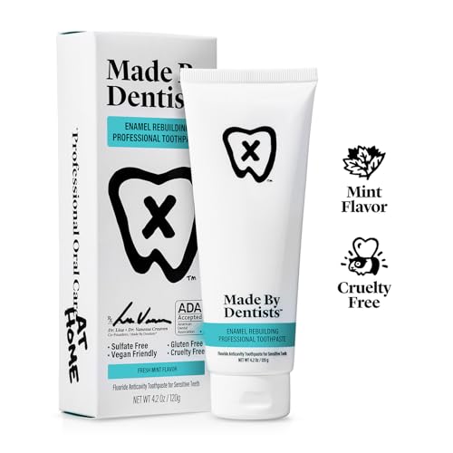 Enamel Rebuilding Toothpaste with Nano Hydroxyapatite & Fluoride - 2 Pack, ADA Approved, Vegan, Remineralizing, Sensitive Care