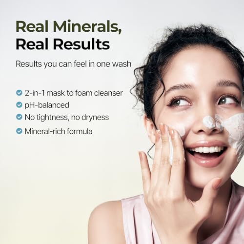 BRMUD Mud to Foam Facial Cleanser - Pore & Sebum Control, 3.7 fl oz