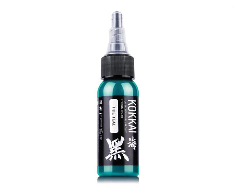 Kokkai Sumi Tide Teal Tattoo Ink - 1 oz Premium Water-Based Ink