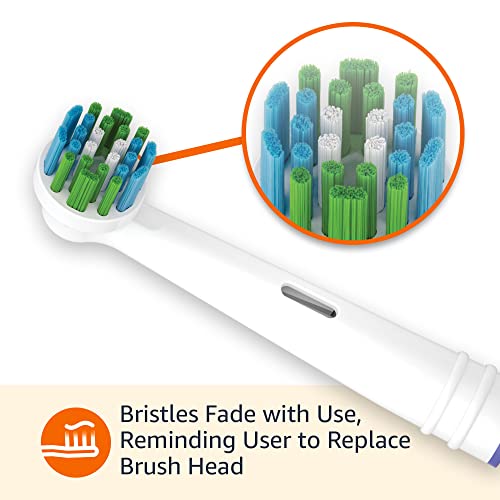 Amazon Basics Electric Toothbrush Replacement Heads for Oral-B, 3 Pack