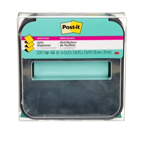 Post-it Sticky Note Dispenser with Super Sticky Notes - Black Base