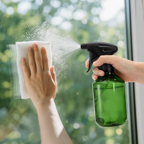 Bekith 6 Pack 17oz Refillable Plastic Spray Bottles with Adjustable Nozzle