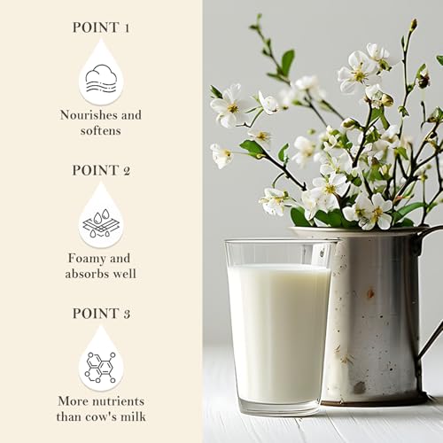 DWDiWen Goat Milk Moisturizing Body Wash - Hydrating Shower Gel, 550ml