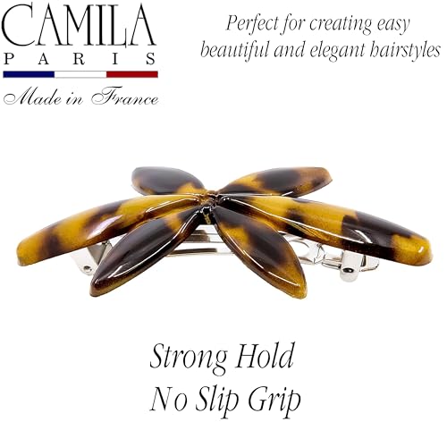 Camila Paris Tokyo Flower Hair Barrette Clip for Girls - Strong Hold
