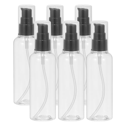 PATIKIL Clear Travel Pump Bottles - 6 Pcs 3.4 Oz Leak Proof Dispensers